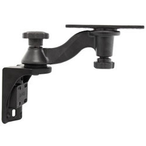 Ram Tough-Wedge Mount with Double Socket Arm & Expansion Pouch - RAM-B-407-201-C-PUMPU